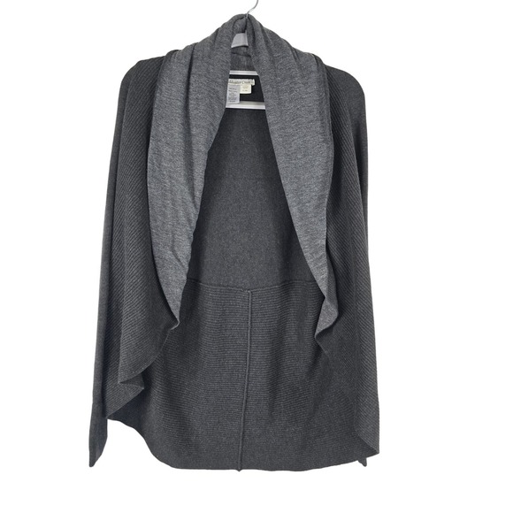 Coldwater Creek Heathered Grey Open Cardigan L/XL - Picture 1 of 3